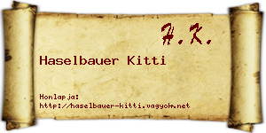 Haselbauer Kitti névjegykártya
