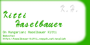kitti haselbauer business card